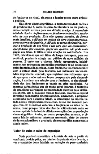 Walter benjamin   magia e técnica, arte e política