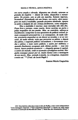 Walter benjamin   magia e técnica, arte e política
