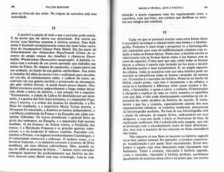 26 WALTERBEN,AMIN
para osvivosem seuredor. Na orig€m da naarativâestáessa
autoridade.
l1
, Á morte éasônçãode tudoo queo nâffador podecorrtâr.
E da moÍtc que ele dcriva sua autoridade. Em outÌas pa.
layÌas: suaslútóÌias remetem à história natural. Essefe;ô-
menoé ilustÌâdo êxemplarmentenutna dasÍt|ais belasnaara-
tivas do iacoEpaÍâvel Joharn Petêr Hebcl. Ela lez part€ do
Schatzkiirtlein des rheini,schenHautfreunde (Caíxa d.e te-
touros do amigo renano das familías) e chama-sê llnver-
hofftes luied*sehen (Reencontroinesperailo). Â história co-
meçacom o noÍvadode um joyem aprendiz quc trabalha nas
minas de Falun. Na vésperado casômento,o Íapaz mone em
um acidente, no fundo da suagaleria subterrâDea.Sua noiva
semântém fiel alélDda moÌte c viveo suficientêpara rccolhe"
crr um diÂ,já ertremamentevelha,o cadáverdo aoivo,en_
contrado em sua galeiia perdida e prcseÍado dr dccomDosi-
ção pelo vitríolo ferroso.Á aociãmoÍÍe poucodcpois.
-Ora,
Heb€l precisâvamostrar p&lp4velmenteo longo tempo decor-
Íido desdeo início da história, e sua solução foi a s€guint€:
"Enlremetrtes, a cidadede Lisboa foi dest uida por um teÍe-
moto, ea guena dosSeteÂtrosòermiÍou, c o iÍrperador Flan-
ciscoI morreü,c a ordemdosjesuítasfoi dissolvido,e d po.
lônia foi retalhada,e a imperatÍìzMaria Teresamorreu, e
StnreÌrseefoi executado,a Amélicasetornouindependente,e
apotênciacombinadadaFrança€ da Espanhanãàpôdecon-
quistar Gibraltar. Os turcospÍerderam o SeneratSteil na
grotadosveteÌa[os,na Hungria,e o imperÂdoaJosémoraeu
também. O rei Custavoda Suéciatomou a Finlândia dos
fussos, e e RevoluçãoFrancesae as gf:rndes guefras come-
çaram, e o ÍìeiL€opoldoÍt faleceutambém.Napol€ãocon-
quistoua P.ússia,eosinglesesbombardearâmCopenhague,e
oscamponesess€meâvame ceifavam,O moleircmoeu,e os
ferrciroslorjarom,e osmineiÍoscâvaramà pro""r. aelitoes
metálicos,em suasoÍicinassubterâneas.Mas, quando no
anode 1809osmineirosde Falun...". Jamaisoutro narrador
conseguiuinscrevertão profundamentesua hist6 a na his-
tória n4tuÍal como Hebelcom essacronologia.[,eia-secom
MÀCTAETÊCNICÂ.AK'E E POLITICÂ 7íI
gt€nçao: a mortc reâpaÍ€cenela tão ÍegulaÍmeÍt€ como o
esqueleto,com sualoice,noscortejosqüe desfilÍlmao mero-
dianosrelógiosdâscateúais.
72
Cada vezque sepretendeestüdar uma ceda Íorma épica
é necessárioiDvestigarâ rela{ãoentÌe essaÍoÍma e a histono-
cÍafia. Podemosir mais longe€ peÍguntar sea historioSÍaÍia
ião representaumazolladeindúereociaçãocriadoracom
'e-
Iacãoa todasaslormas fuicas. Nessecaso,a hist6ria escrita se
relacionariacomasformasépicascomoa luz blancacam as
coresdo espectro.Comoquerqueseja'entretodasaslormas
éoicasa crànicaé aquelacujainclusãona luz pura e incolor
d; histôria escÍita é maisincontestável.E, no âmplo espectÌo
da crônica,todasâsmaneirascomqueumahistóriapodeser
narradaseestratificamcotnoselossemvariaçõesda mesma
cor.O cronislaéo natíadordahrstória.PeÍse_seío trcchode
Hebel,citadoecima,cujo tom é clarame[teo dâ crônica'e
norâr-se-áÍacilmentea diJerençaehtre quem escrevea hìs
tória,o historiador,e quema ÌÌarÌa,o cronista O historiador
é obriaadoa expticarde umaou outra mâneiraos episfiios
comque lida, e nãopodeabsolutamentecontentar_seem Ìe_
presentálos como mod€losda histôria do mundo. E exata_
menteo que faz o cronista,especialmenteatravésdos seus
Íepresentantesclâssicos,os cronistasmedievais'píecuÍsores
d; historiograliamodeÍna.Na based€suahistoriografiaestá
o plano da salvação,de origemdivina, indevassávelem seus
dcsígnios,e comissodes<leo inicio selibertaramdo ônusda
explicaçãoveÍificável.Ela é substituidapelaexegese,quenão
sepreocupacom o encadeamentoexatode fatosdetermina-
dos,mascom a maneirade suâinserçãono fluxo insondável
dal coisâs.
Nãoimportasoessefluxoseinscrev€na históriasagÍada
ou setem carátcrnâtulal.No úarradol,o ctonistaconseÍolì_
se,tÍânsfoÍmadoe por assimdizersecularizado.Entre eles,
Leskové aquelecuja obra demonstramais claramenteesse
fenômeno.Tanto o cronista,Yincüladoà história sagrada'
como o narrador,vinculadoà lÌistóÍia profana, participam
iguâlmenledanalurezadessaobraa talpontoque,emmuilas
 