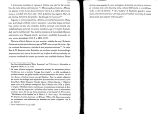 -
A inrerrupcao messianica e ruptura da historia, mas nao fim da historia,
Uma das notas afirrna explicitamente: "0 Messias quebra a historia; 0 Messias
nao aparece no firn de urn desenvolvimento" (GS I, 3, p. 1243). Do mesmo
modo, a sociedade sem classes nao e 0 firn da historia mas, segundo Marx, da
pre-historia, da historia da opressao e da alienacao dos humanosl-'.
Segundo as notas prepararorias, a historia universal do historicismo e falsa,
pura acurnulacao artificial, como 0 esperanto e uma falsa lingua universal.
Mas existira, urn dia, uma verdadeira historia universal, como existira uma
verdadeira lingua universal: no mundo messianico, que e "0 mundo da atuali­
dade total e multifacetada", Essa historia messianica da humanidade liberrada
ardera como uma "lampada ererna", que inclui a toralidade do passado, em
uma imensa apocatdstase (GS I, 3, p. 1234, 1239).
Na carta a Gretel Adorno, em que anuncia a redacao das teses, Benjamin
chama sua atencao particularmente para a XVII, uma vez que ela revela a liga­
c;:ao entre esse documento eo metodo de suas pesquisas anteriores!". Os traba­
lhos de W. Benjamin sobre Baudelaire sao urn born exemplo da metodologia
proposta nessa tese: trata-se de descobrir em Asflores do mal uma m6nada, urn
conjunto cristalizado de tensoes que contern uma totalidade historica, Nesses
Zur Geschichtsphilosophie Walter Benjamins" em P. BULTHAUPT, Materialien zu
BenjaminsThesen, cit., p. 25-6).
122 Eis como Scholem interpreta a metamorfose rnarxista do messianismo judaico:
''A diferenca entre a moderna "teologia da revolucao"... e a ideia messianica do
judaisrno consiste, em grande medida, em uma transposicao dos terrnos. Sob sua
nova forma, a historia torna-se uma pre-historia... Essa ea atitude subjacente
aos escritosdos ideologosmais irnportantes do messianismorevolucionario, como
Ernst Bloch,Walter Benjamin, Theodor Adorno e Herbert Marcuse..." (Fidelite et
utopie: essais sur lejudaisme contemporain, Paris, Calrnann-Levy, 1978, p. 255-6).
o proprio I. Wohlfarth observatambernque, no messianismo secularizadode Ben­
jamin, 0 final dos tempos nao e0 final de toda a historia, como no messianismo
ortodoxo, mas 0 firn do que Marx denominava a "pre-hisroria" (I. WOHLFARTH,
"The Measure of the Possible" em L. MARCUS, L. NEAD. (org.), The Actuality of
W Benjamin, Londres, Lawrenceand Wishart, 1998, p. 36). Essas interpretacoes
sao interessantes, mas lembremos que Benjamin nao utiliza a expressao "fim da
pre-historia".
123 Carta citada em GS I, 3, p. 1226.
132
escritos, desarraigados do curso hornogeneo da hisroria, encontra-se conserva­
da e reunida toda a obra do poeta, nesta, 0 seculo XIX frances, e, nesse ultimo,
"todo 0 curso da historia". A obra "maldita" de Baudelaire guarda 0 tempo
como uma semente preciosa. Deve essasemente frutificar no terreno da lura de
classes atual, para adquirir todo seu sabor?
133
 