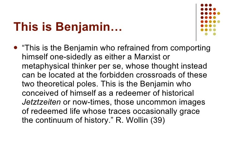 thesis on the philosophy of history benjamin