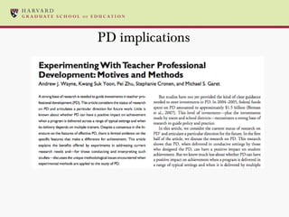 PD implications 
