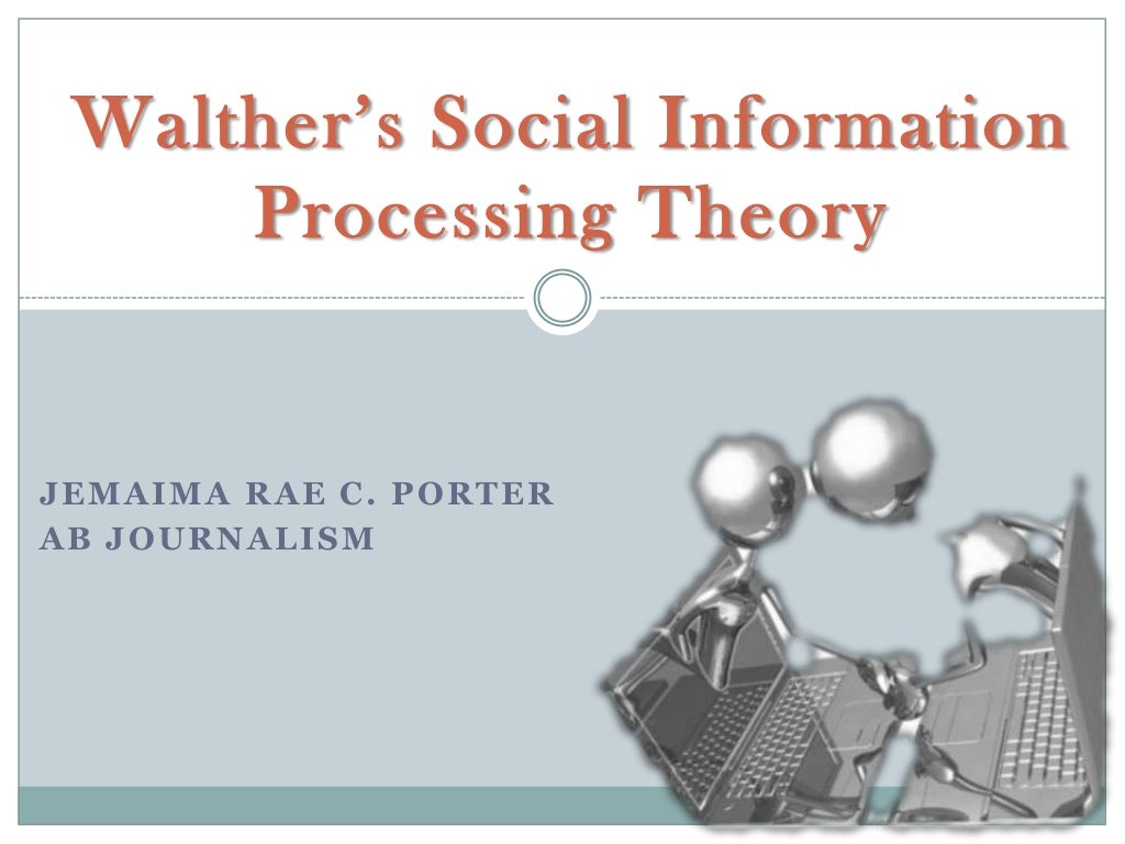 Walther s Social Information Processing Theory