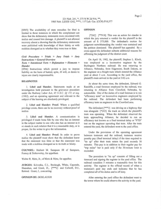 Walt metz Case -Kloch v. Ratcliffe