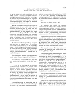 Walt metz Case -Kloch v. Ratcliffe