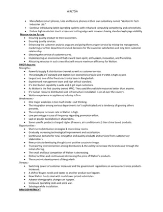 Walton short assignment | PDF