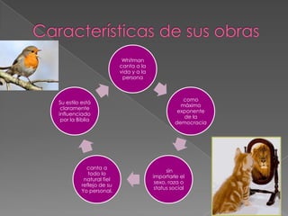 Whitman
                         canta a la
                         vida y a la
                          persona



    ...