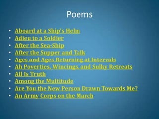 Walt whitman introduction