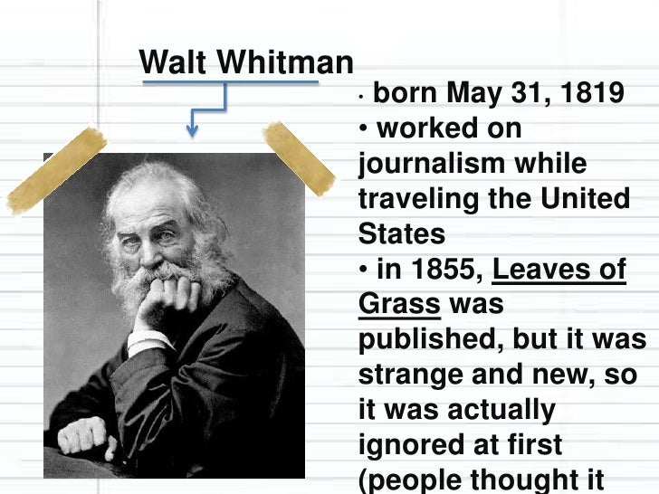 Walt Whitman Song Of Myself