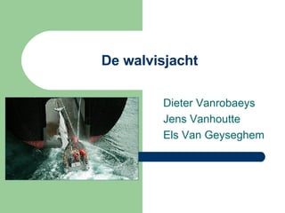 De walvisjacht Dieter Vanrobaeys Jens Vanhoutte Els Van Geyseghem 
