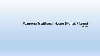 Wamena Traditional House (Honai/Pilamo)
By, Kelli
 