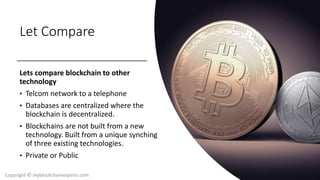 INTRO TO BLOCKCHAINS AND CRYPTOCURRENCY | PPTX