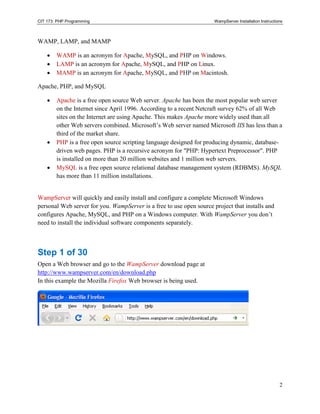 Wampserver install | PDF
