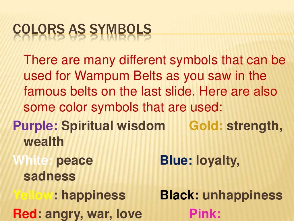 Wampum belt powerpoint