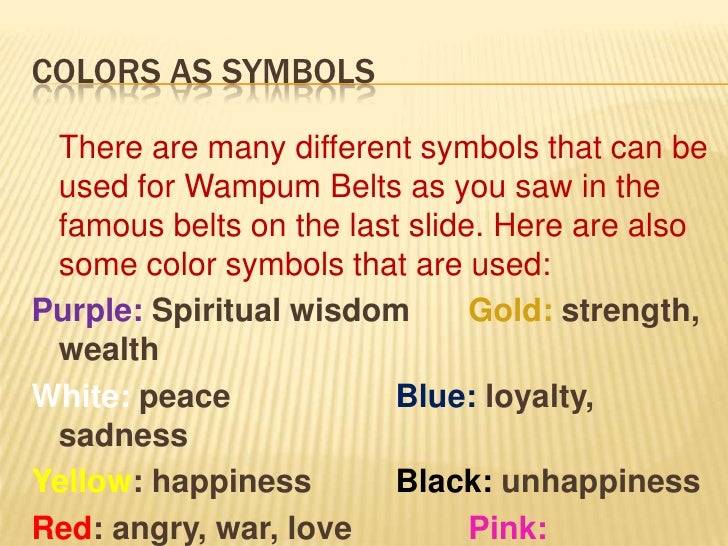 Wampum belt powerpoint