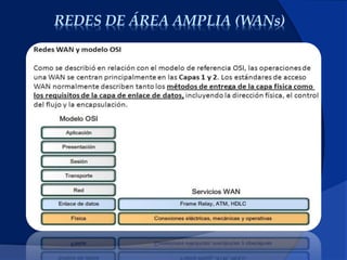 REDES DE ÁREA AMPLIA (WANs)
 