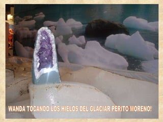 WANDA TOCANDO LOS HIELOS DEL GLACIAR PERITO MORENO! 