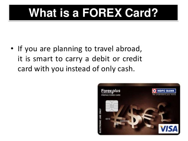 What is forex card number
