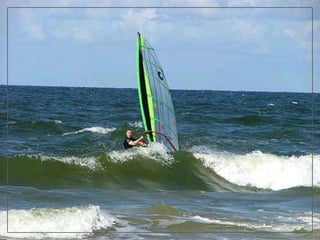 TrzęsaczCliff coastline. The ruins that can be seen next to  the crag, this isthe remains of the church, which was in the center of the village...