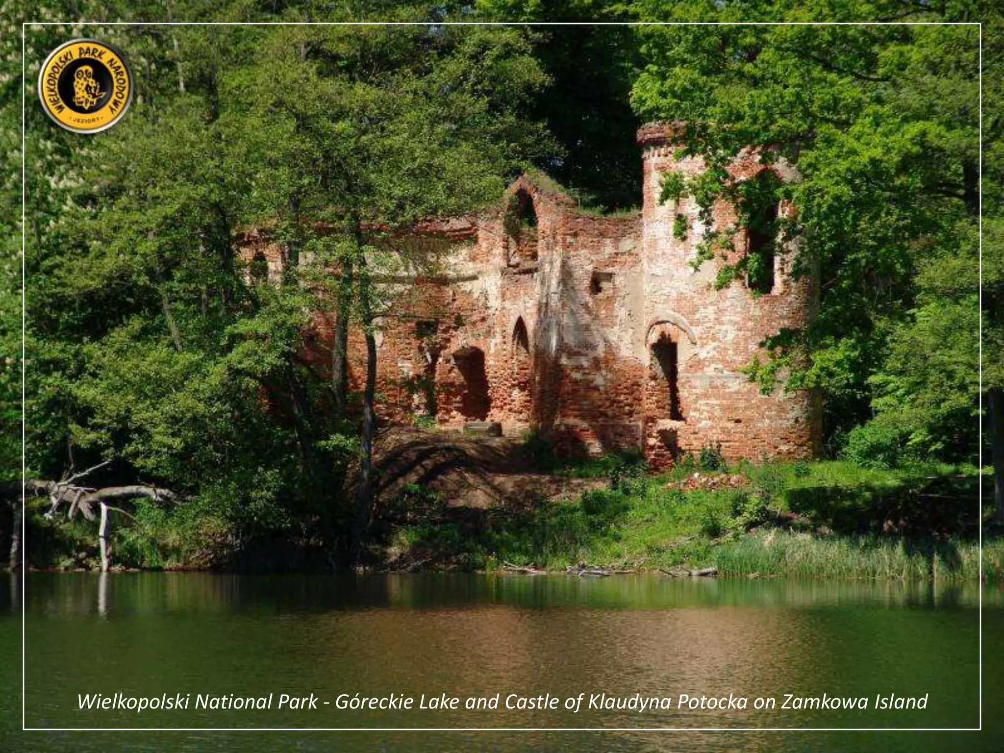 Wielkopolski National Park - Góreckie Lake and Castle of Klaudyna Potocka on Zamkowa Island