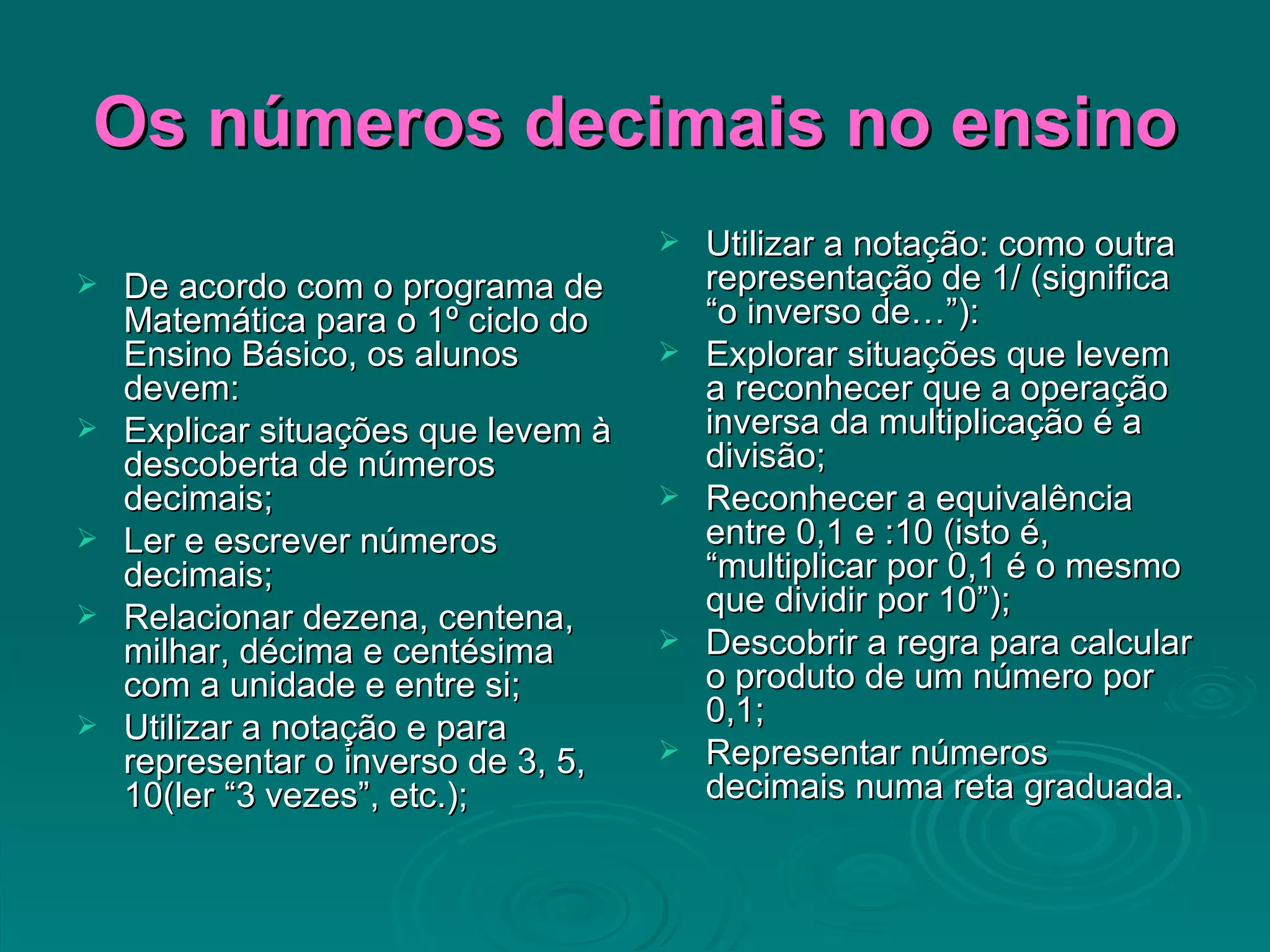 Números Decimais | PPT