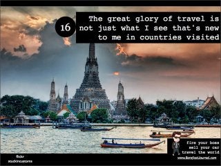 (BAREFOOTJOURNAL.COM) Wanderlust: 20 inspiring travel quotes