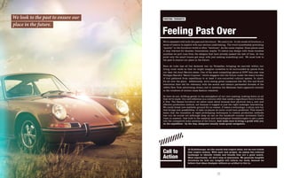 We look to the past to ensure our   PARTING THOUGHTS

place in the future.
                                    Feeling Past Over
                                    We’re obsessed with both the past and the future. We need to be. In the world of furniture, a
                                    sense of history is implicit with any serious undertaking. The word immediately preceding
                                    “quality” in the furniture world is often “heirloom”. As the name implies, these pieces need
                                    to stay relevant for decades. Generations, maybe. To imbue any design with those timeless
                                    qualities we pull cues from the designs that have already passed the test of time. At this
                                    point only the small timers get away with just making something cool. We must look to
                                    the past to ensure our place in the future.

                                    Boca do Lobo has all but declared war on Versailles, bringing its marvels within our
                                    living room walls so that we might imagine ourselves to be surrounded by pieces from
                                    our dear old Aunt Marie’s estate. One of the most compelling pieces at ICFF this year was
                                    Philippe Starck’s “Marie Coquine”, which staggers into the future under the heavy burden
                                    of loot gathered from expeditions to at least 3 non-connected cultural apexes. In short;
                                    it’s all over the place. Additionally, we’re seeing great companies like Blu Dot and Knoll
                                    intertwine their bid for relevancy with the scotch and tobacco permeated threads of the
                                    1950’s New York advertising dream (not to mention the Madness that’s appeared recently
                                    in the windows of certain mass fashion retailers).

                                    So here we are, drifting gently in the atmosphere of our own making, looking down on all
                                    that we’ve made. Our self-reflection is a cultural orbit that needs a significant force to break
                                    it free. The Eames furniture we adore came about because bent plywood was a new and
                                    effective production method, not because it tugged at just the right nostalgic heartstring.
                                    We rarely break new aesthetic ground for no reason. It takes a technology- a shiny new toy
                                    that brings new possibilities- to take us places we never could have predicted. That doesn’t
                                    mean that the transition of rapid prototyping techniques to custom production methods
                                    has run its course yet (although keep an eye on the handcraft counter movement that’s
                                    risen in answer). Just look to the material and technological breakthroughs to get a peek
                                    into the unexplored solar systems of the future. And make sure to bring a guide with you
                                    on the expedition- by the way, designers usually make great navigators.




                                    Call to
                                                           At Kaleidoscope, we like trends that inspire ideas, but we love trends
                                                           that inspire actions. With each new project, we assess the cultural

                                    Action
                                                           landscape to identify trends and brands that are a good match.
                                                           Most importantly, we don’t stop at awareness. We generate tangible
                                                           directions for how our insights will inform our work, because we
                                                           believe that ideas dissipate without an artifact to live in.



                         116                                                           115
 