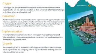 Wander Development Commercial Wander Wise - A Travel Business with AI Generated Logo | PPTX