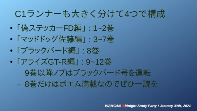 湾岸ミッドナイト勉強会 In 大阪 湾岸ミッドナイト勉強会 In 大阪