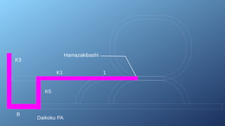 Daikoku PA
K3
B
K5
K1 1
Hamazakibashi
 