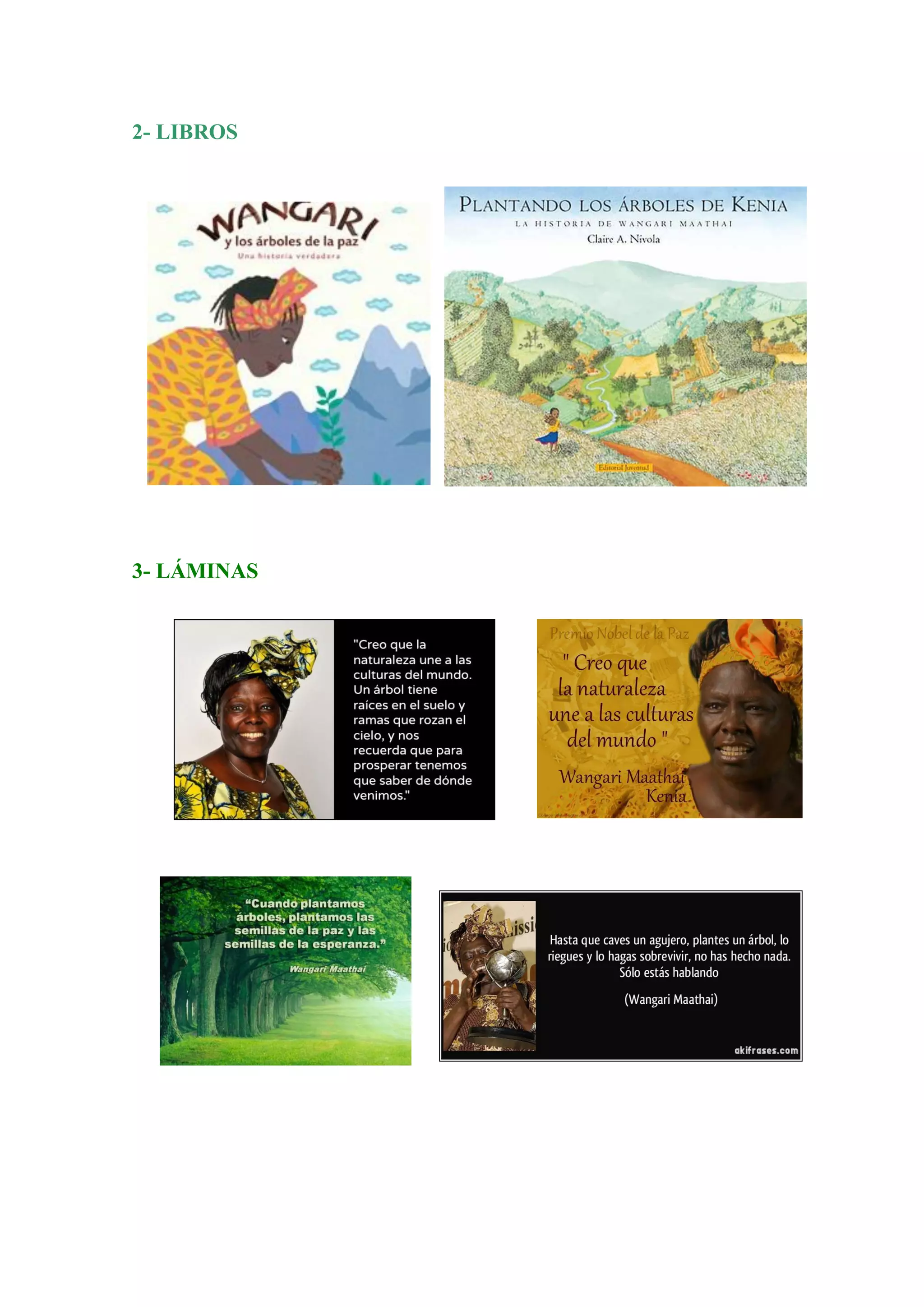 2- LIBROS
3- LÁMINAS
 