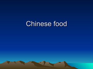 Chinese food 