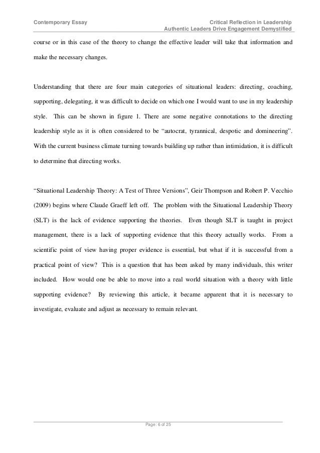 leadership theories essay