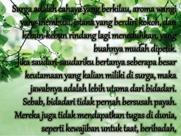 [MATERI KEPUTRIAN] Wanita yang dirindukan surga