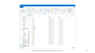 Copyright (c) 2019 Tomokazu Kizawa All rights reserved. 17
 