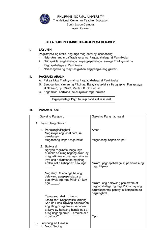 Detailed Lesson Plan In Hekasi Grade 6 - Mobile Legends