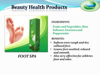 Beauty Health Products




  FOOT SPA
 