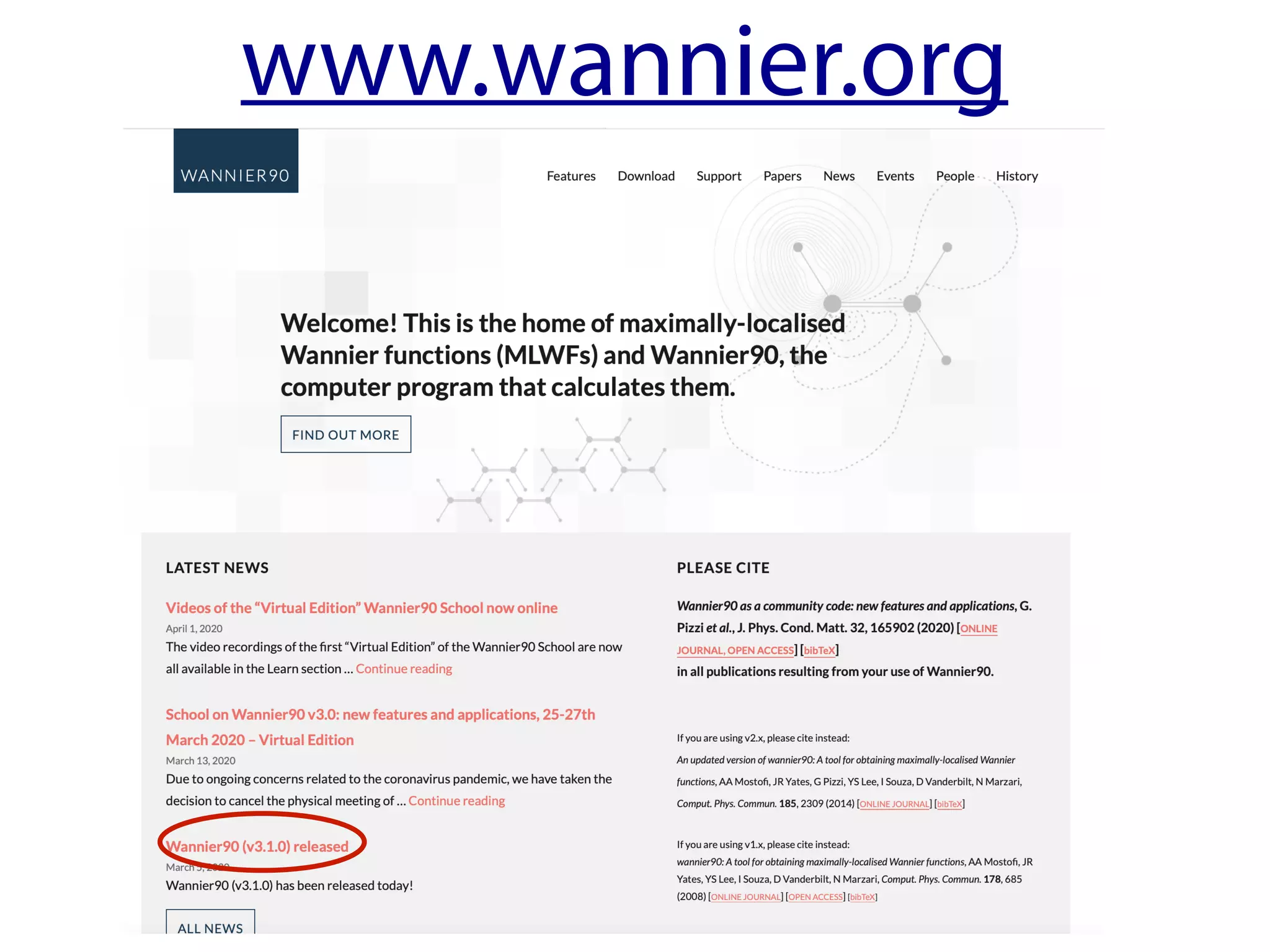 www.wannier.org
 