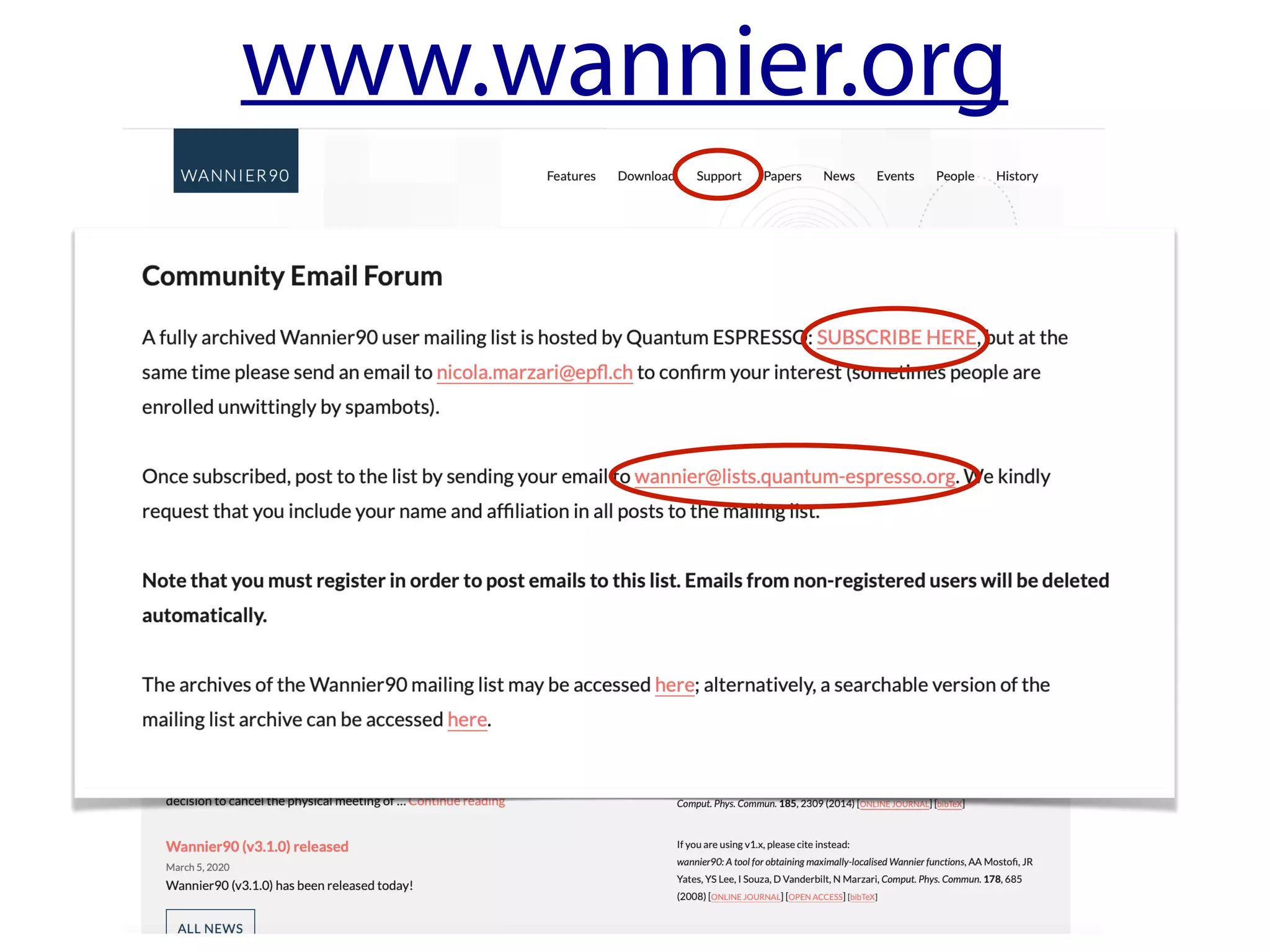 www.wannier.org
 