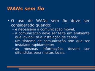 WANs Sem Fio