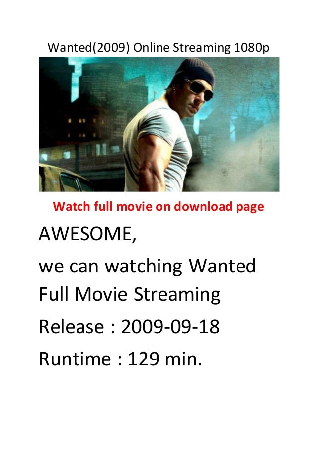 Wanted(2009) online streaming 1080p best action and comedy ...