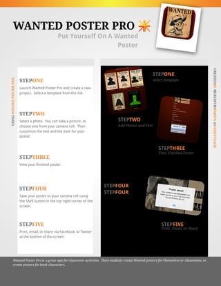 Wanted Poster Pro App Tutorial