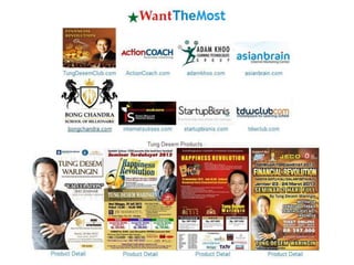 Available product by a selected solution provider : DVD, seminar, coaching
 