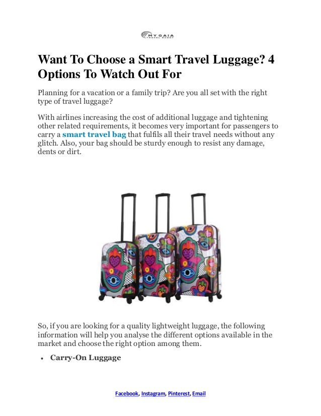 smart travel luggage