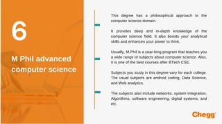 Higher studies after B.Tech in CSE | PDF