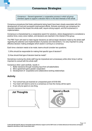 Consensus Activity Example Wa pbs team workbook day 1 and 2 version march 20 2013 | PDF