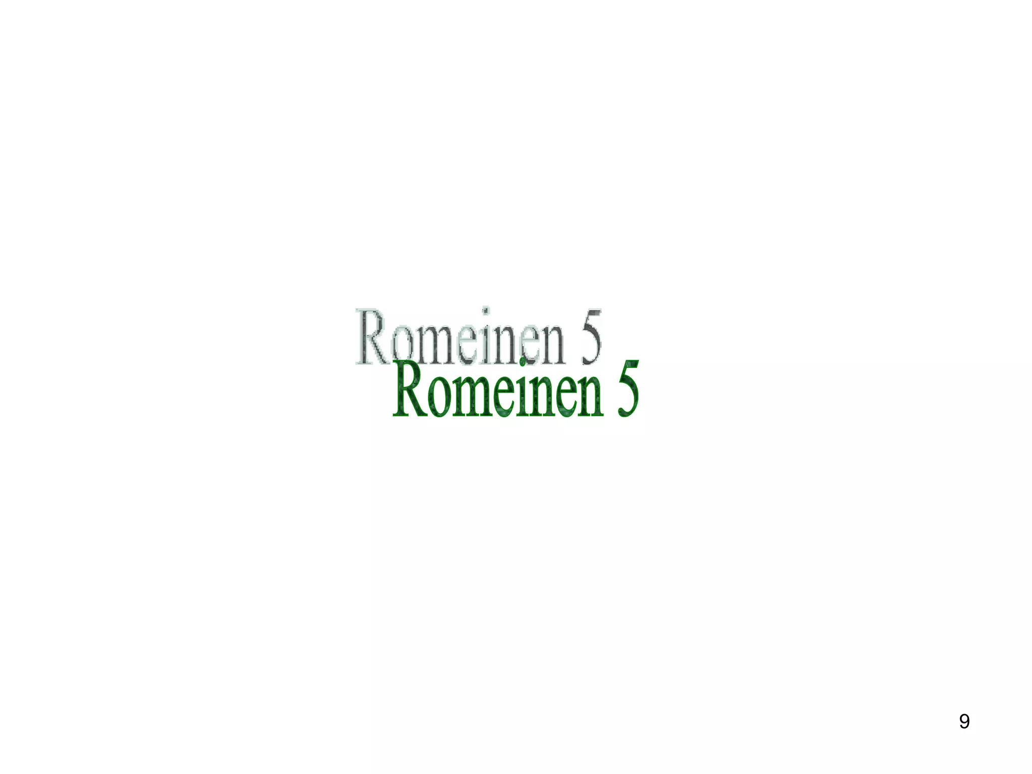 Romeinen 5 