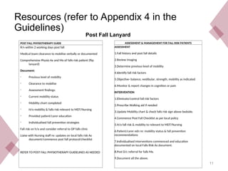 Western Australian Multidisciplinary Post Fall Management Guidelines ...