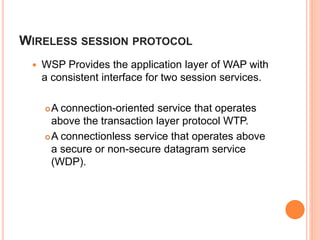 Wtp Service Wireless application protocol | PPTX