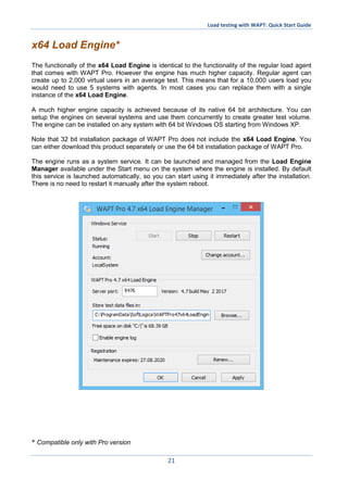 Load Testing with WAPT: Quick Start Guide | PDF